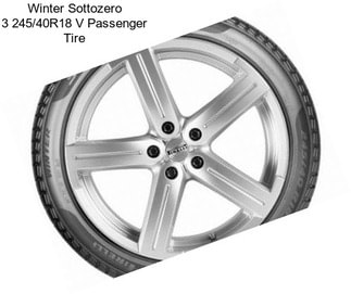 Winter Sottozero 3 245/40R18 V Passenger Tire
