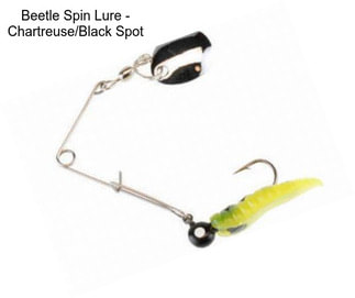 Beetle Spin Lure - Chartreuse/Black Spot