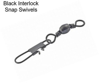 Black Interlock Snap Swivels