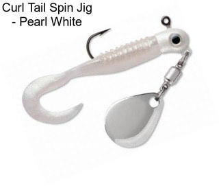 Curl Tail Spin Jig - Pearl White