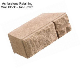 Ashlarstone Retaining Wall Block - Tan/Brown