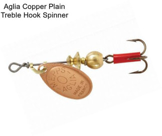 Aglia Copper Plain Treble Hook Spinner