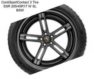 ContiSportContact 3 Tire SSR 205/45R17 W SL BSW