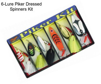 6-Lure Piker Dressed Spinners Kit