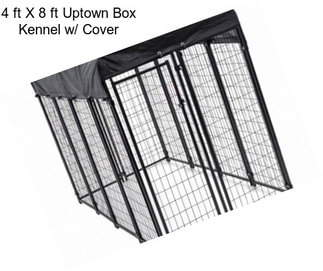 4 ft X 8 ft Uptown Box Kennel w/ Cover