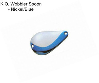 K.O. Wobbler Spoon - Nickel/Blue