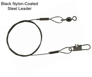 Black Nylon-Coated Steel Leader