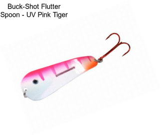 Buck-Shot Flutter Spoon - UV Pink Tiger