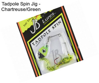 Tadpole Spin Jig - Chartreuse/Green