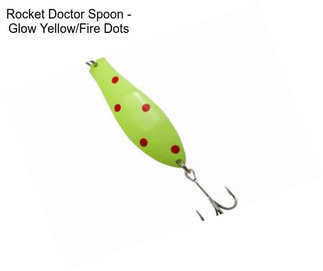 Rocket Doctor Spoon - Glow Yellow/Fire Dots