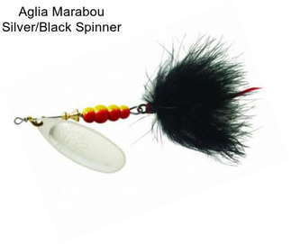 Aglia Marabou Silver/Black Spinner