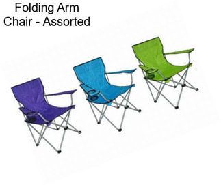 Folding Arm Chair - Assorted