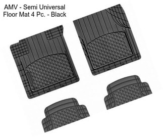 AMV - Semi Universal Floor Mat 4 Pc. - Black