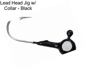 Lead Head Jig w/ Collar - Black