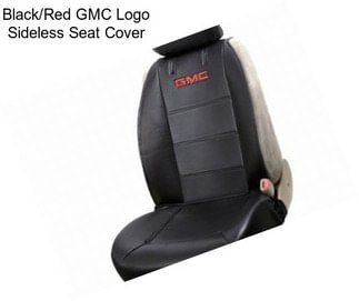 Black/Red GMC Logo Sideless Seat Cover