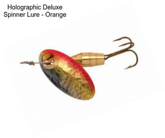 Holographic Deluxe Spinner Lure - Orange