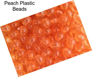 Peach Plastic Beads