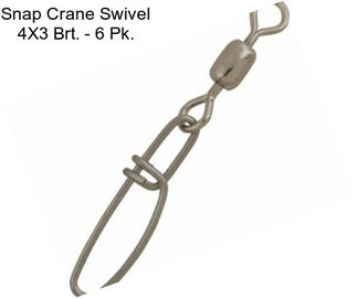 Snap Crane Swivel 4X3 Brt. - 6 Pk.