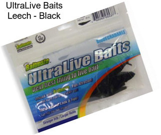 UltraLive Baits Leech - Black