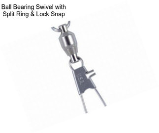 Ball Bearing Swivel with Split Ring & Lock Snap