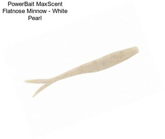 PowerBait MaxScent Flatnose Minnow - White Pearl