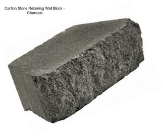 Carlton Stone Retaining Wall Block - Charcoal