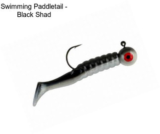 Swimming Paddletail - Black Shad