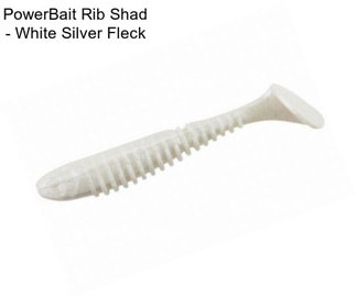 PowerBait Rib Shad - White Silver Fleck