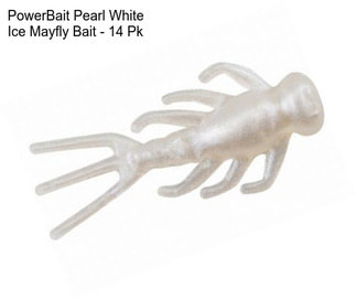 PowerBait Pearl White Ice Mayfly Bait - 14 Pk