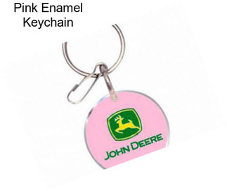 Pink Enamel Keychain