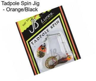 Tadpole Spin Jig - Orange/Black