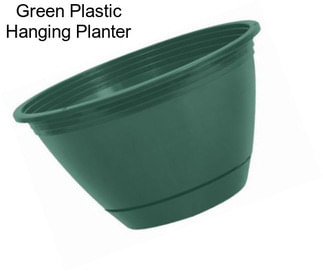 Green Plastic Hanging Planter
