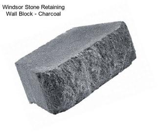 Windsor Stone Retaining Wall Block - Charcoal