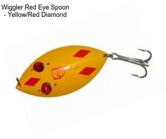 Wiggler Red Eye Spoon - Yellow/Red Diamond