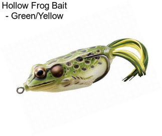 Hollow Frog Bait - Green/Yellow