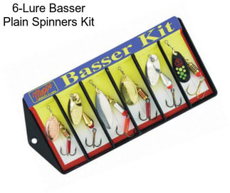 6-Lure Basser Plain Spinners Kit