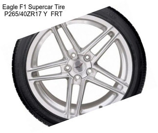 Eagle F1 Supercar Tire P265/40ZR17 Y  FRT