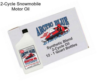 2-Cycle Snowmobile Motor Oil