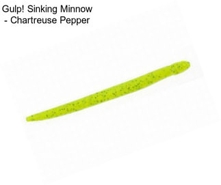 Gulp! Sinking Minnow - Chartreuse Pepper