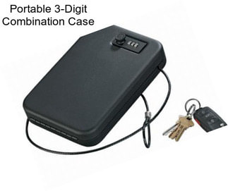 Portable 3-Digit Combination Case