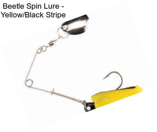 Beetle Spin Lure - Yellow/Black Stripe