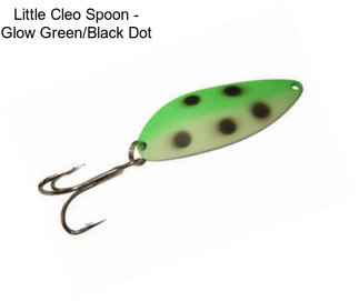 Little Cleo Spoon - Glow Green/Black Dot