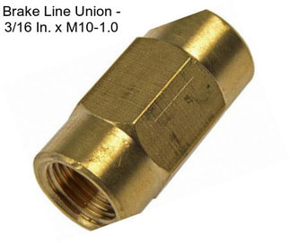 Brake Line Union - 3/16 In. x M10-1.0