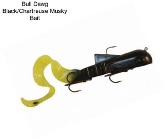 Bull Dawg Black/Chartreuse Musky Bait