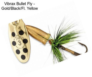 Vibrax Bullet Fly - Gold/Black/Fl. Yellow