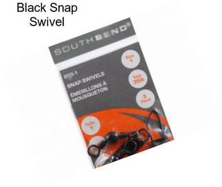 Black Snap Swivel