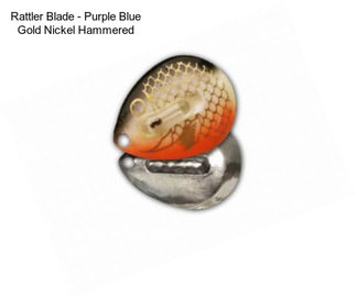 Rattler Blade - Purple Blue Gold Nickel Hammered