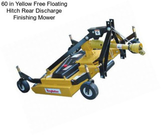 60 in Yellow Free Floating Hitch Rear Discharge Finishing Mower