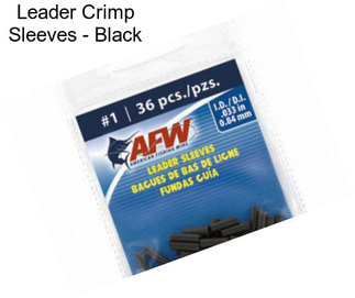 Leader Crimp Sleeves - Black