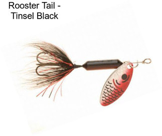 Rooster Tail - Tinsel Black